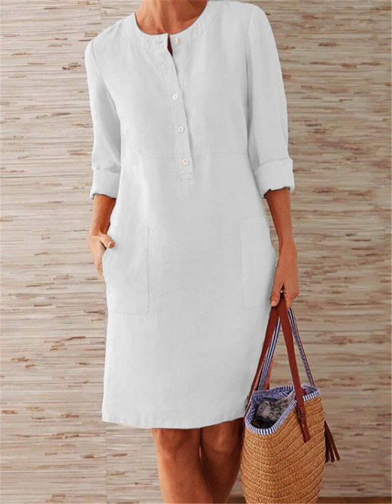 cotton and linen dress