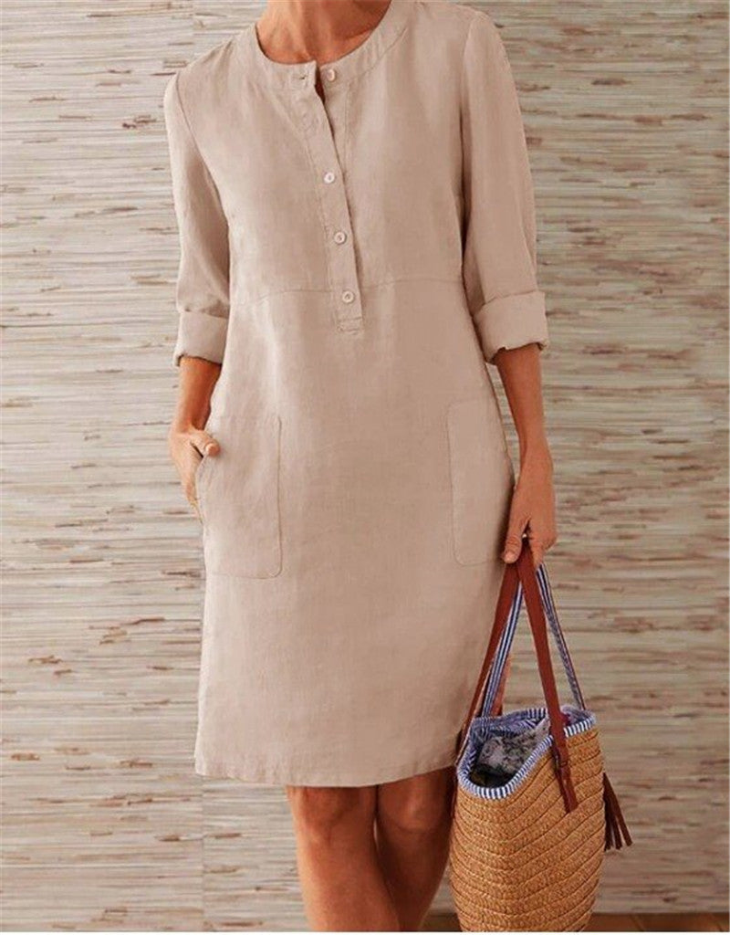 cotton and linen dress